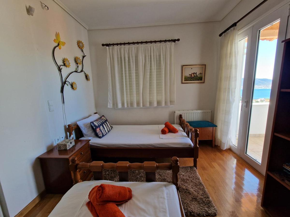 Villa Liana : Luxury Villa With Fantastic Sea View, Near Airport Pórto Ráfti 외부 사진