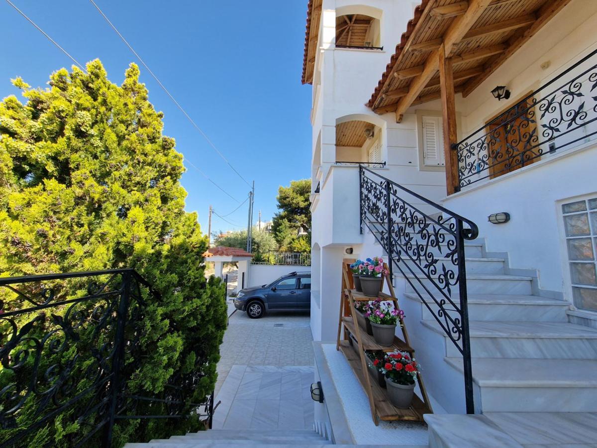 Villa Liana : Luxury Villa With Fantastic Sea View, Near Airport Pórto Ráfti 외부 사진